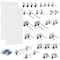 Triton Products 28 pc LocHook Assortment W/ (2) 18" W x 36" H White Epoxy 18-Gauge Steel Square Hole Pegboards WC18-WH-KIT - alternate 1